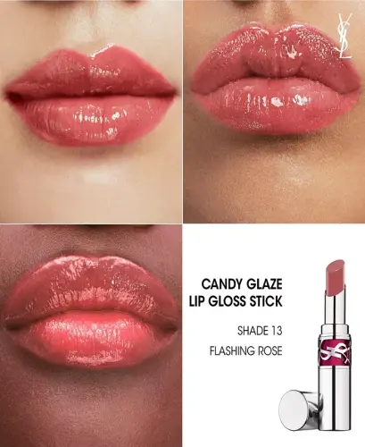 Candy Glaze Lip Gloss Stick-13 FLASHING ROSÉ - 5