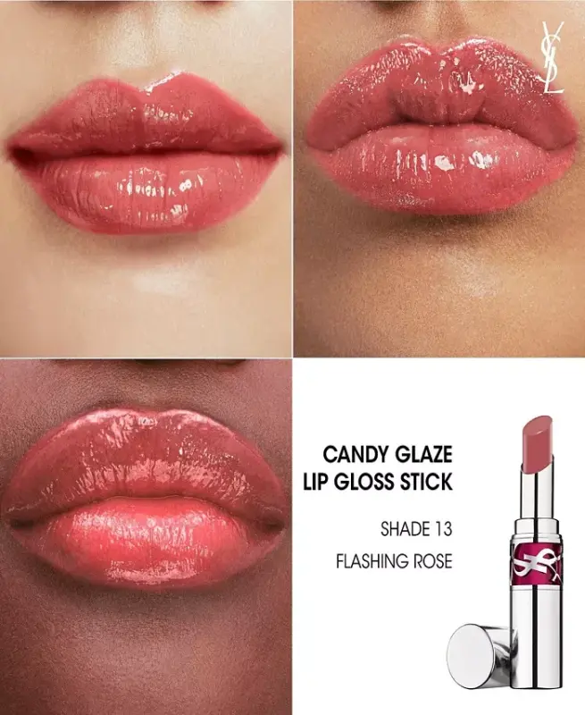 Candy Glaze Lip Gloss Stick-13 FLASHING ROSÉ - 5