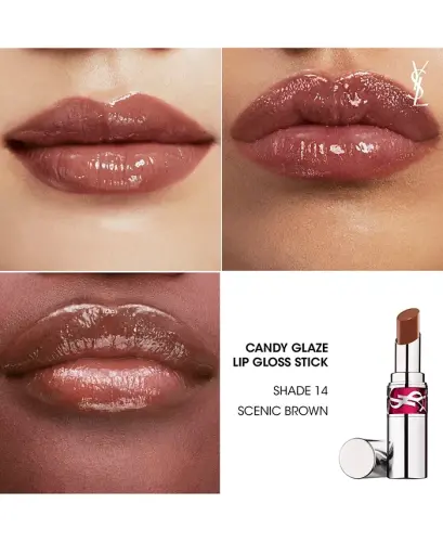 Candy Glaze Lip Gloss Stick-14 SCENIC BROWN - 5