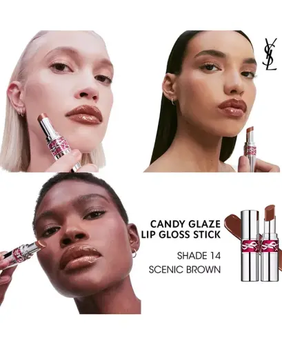 Candy Glaze Lip Gloss Stick-14 SCENIC BROWN - 8