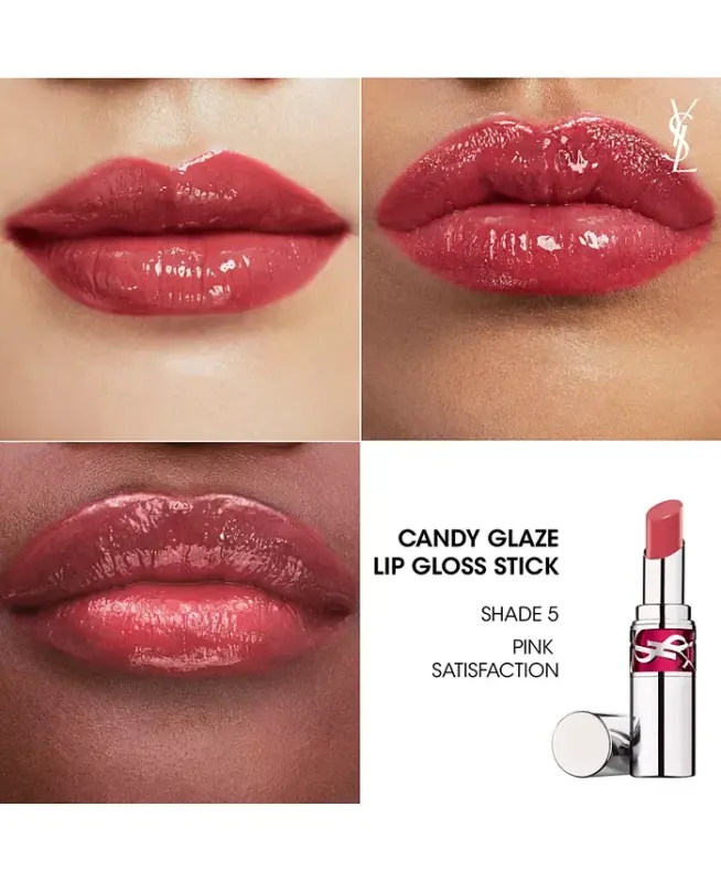 Candy Glaze Lip Gloss Stick-5 PINK SATISFACTION - 5
