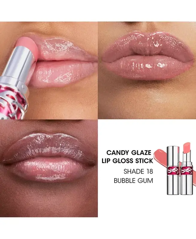 Candy Glaze Lip Gloss Stick - New! 18 Bubble Gum - 4