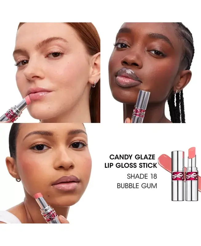 Candy Glaze Lip Gloss Stick - New! 18 Bubble Gum - 6