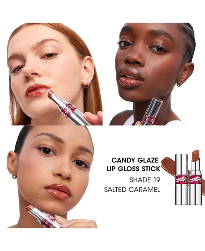 Candy Glaze Lip Gloss Stick - New! 19 Salted Carmel - 4