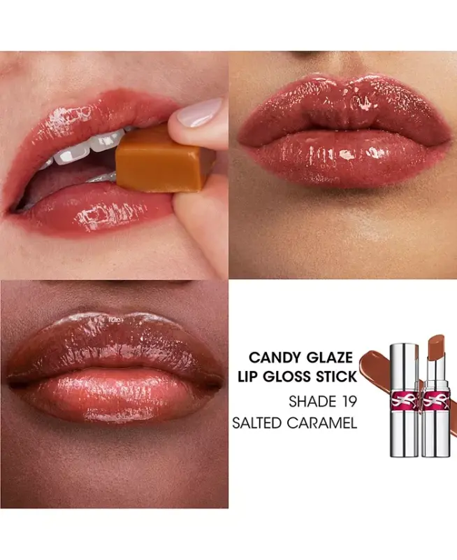 Candy Glaze Lip Gloss Stick - New! 19 Salted Carmel - 6