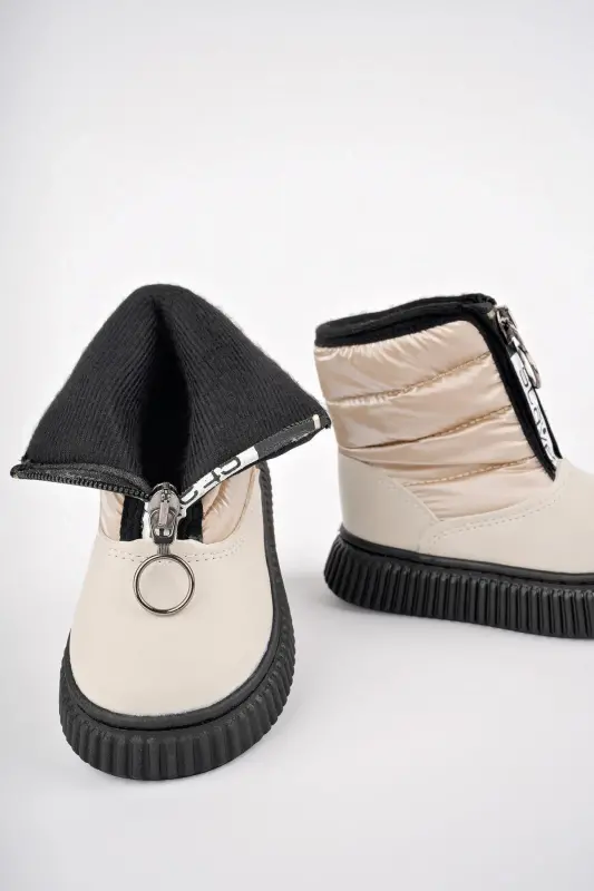Candy Guaranteed Baby Comfortable Fit Front Zippered Fur-Lined Rain and Snow Boots - 2