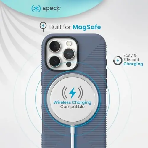 Candyshell Grip Magsafe Case for Apple iPhone 16 Pro - Mystery Blue/Faded Denim - 5