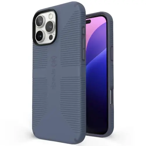 Candyshell Grip Magsafe Case for iPhone 16 Pro Max - Mystery Blue/Faded Denim - 1