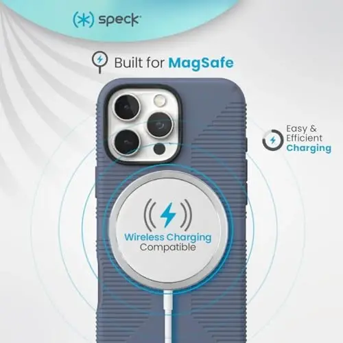 Candyshell Grip Magsafe Case for iPhone 16 Pro Max - Mystery Blue/Faded Denim - 5