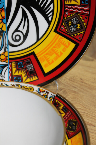 24 Parça 6 Kişilik Porselen Yemek Takımı Canga Serisi - 5