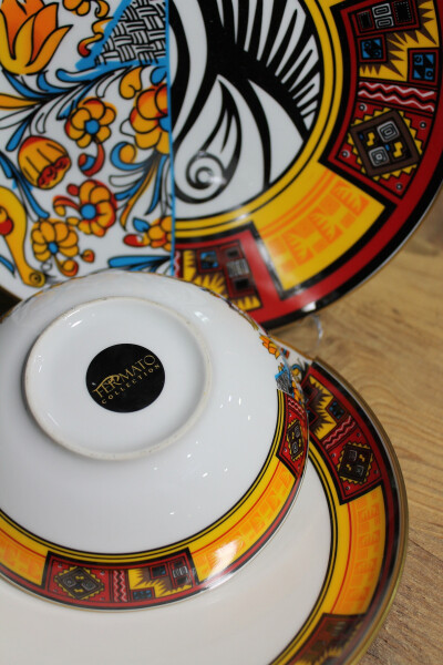 24 Parça 6 Kişilik Porselen Yemek Takımı Canga Serisi - 6