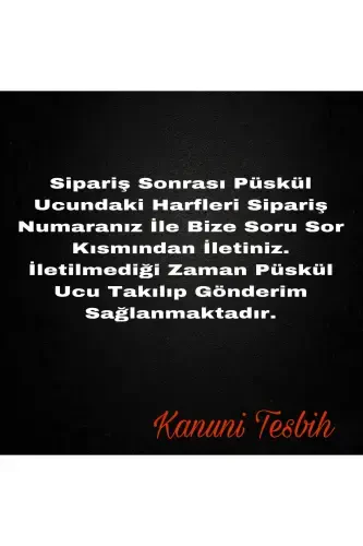 Canım Babam Yazılı Siyah Şeffaf Hareli Özel Ahşap Kutulu Tesbih-şeffaf siyah - 2