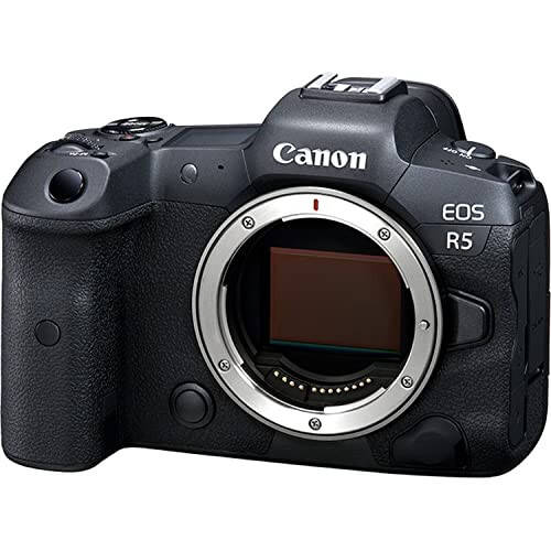 Canon EOS R5 Aynasız Kamera (Sadece Gövde), Tam Kare Hibrit Kamera, 8K Video, 45 Megapiksel CMOS Sensör, DIGIC X Görüntü İşlemcisi, 12 FPS'ye Kadar, RF Bağlantı Noktası, Siyah - 2