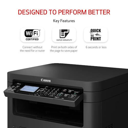 Canon imageCLASS MF262dw II - Simsiz Monoxrom Lazer Printer, Chop etish, Nusxa olish va Sknerlash bilan, Qora - 4