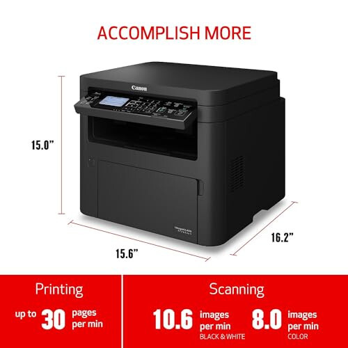 Canon imageCLASS MF262dw II - Simsiz Monoxrom Lazer Printer, Chop etish, Nusxa olish va Sknerlash bilan, Qora - 7