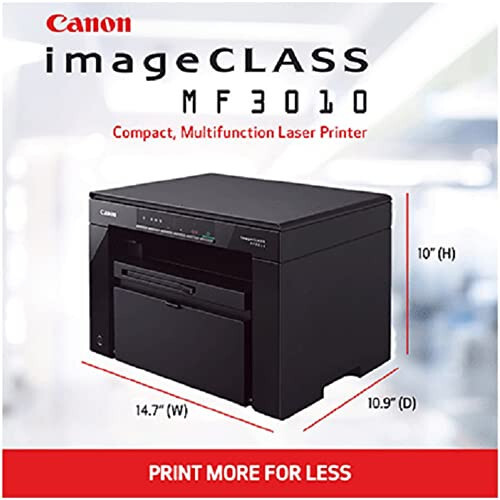 Canon imageCLASS MF3010 VP Kablolu Monokrom Lazer Yazıcı Tarayıcı ile, USB Kablo Dahil, Siyah - 4