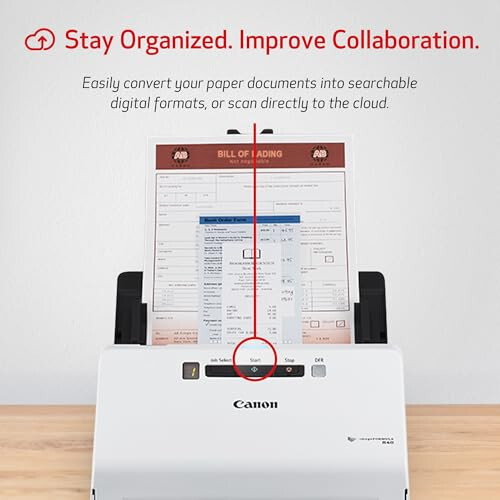 Canon imageFORMULA R40 Office Document Scanner For PC and Mac, Color Duplex Scanning, Easy Setup For Office Or Home Use, Includes Scanning Software - 3