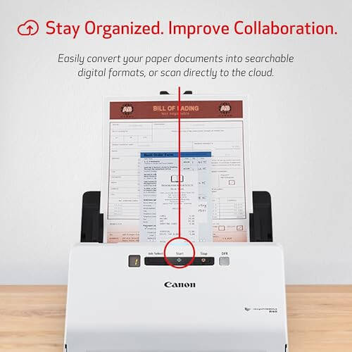 Canon imageFORMULA R40 Office Document Scanner For PC and Mac, Color Duplex Scanning, Easy Setup For Office Or Home Use, Includes Scanning Software - 3