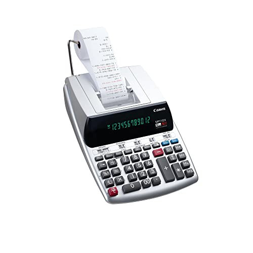 Canon Office Products 2198C001 Canon MP11DX-2 Desktop Printing Calculator with Currency Conversion, Clock and Calendar - 3