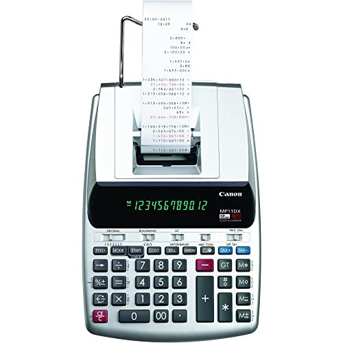 Canon Office Products 2198C001 Canon MP11DX-2 Desktop Printing Calculator with Currency Conversion, Clock and Calendar - 4