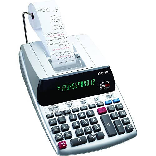 Canon Office Products 2198C001 Canon MP11DX-2 Desktop Printing Calculator with Currency Conversion, Clock and Calendar - 5