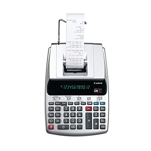 Canon Office Products 2198C001 Canon MP11DX-2 Masaüstü Hesap Makinesi Para Çevirici, Saat ve Takvim İle - 2