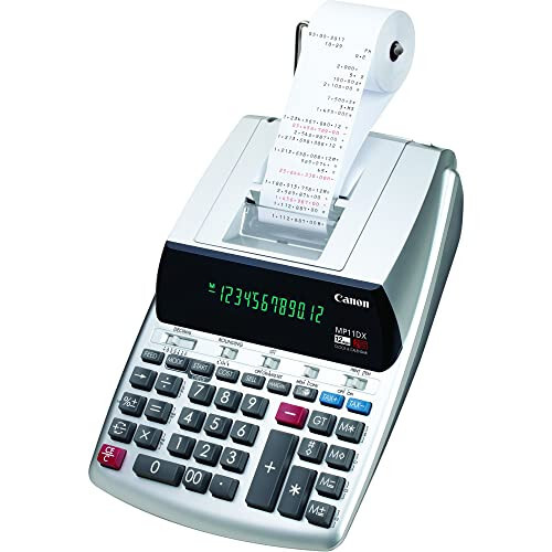 Canon Office Products 2198C001 Canon MP11DX-2 Masaüstü Hesap Makinesi Para Çevirici, Saat ve Takvim İle - 6