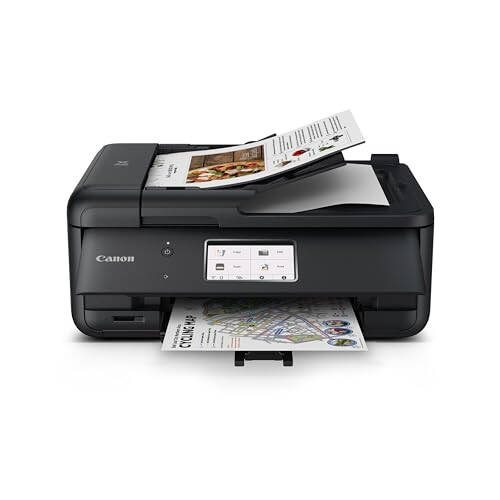 Canon PIXMA TR8620a - All-in-One Printer Home Office|Copier|Scanner|Fax|Auto Document Feeder | Photo, Document | Airprint (R), Android, Black, Works with Alexa - 1