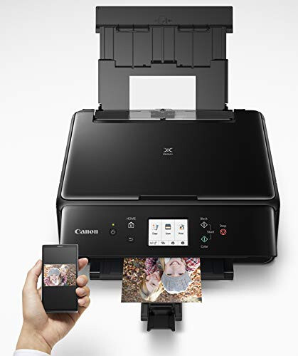 Canon PIXMA TS6220 Simsiz Ko'p Funktsiyali Foto Printer, Nusxa Ko'chirish, Skaner va Mobil Bosma Funksiyalari bilan, Qora, Alexa bilan Ishlaydi - 13