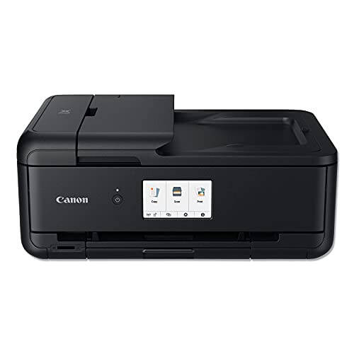 Canon PIXMA TS9520 Ko'p Funktsiyali Simsiz Printer Uy yoki Ofis uchun | Skaner | Nusxa Ko'chirish | AirPrint va Google Cloud Print bilan Mobil Bosma, Qora, Alexa bilan Ishlaydi, Bitta O'lcham - 2