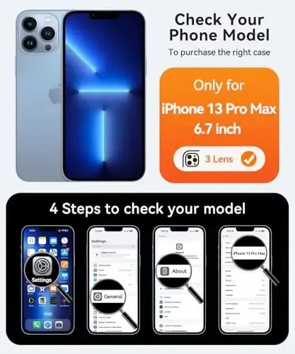 CANSHN iPhone 13 Pro Max uchun magnitli mos keladigan g'ilof, yangilangan [To'liq kamera himoyasi] [Magsafe bilan mos] [Shaffof mat] Zarbadan himoya qiluvchi telefon g'ilofi 6,7 dyuym - To'q pushti - 2