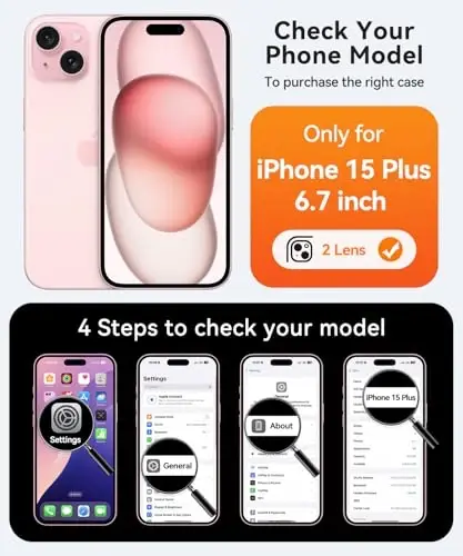 CANSHN Magnetic for iPhone 15 Plus Case, Upgraded [Full Camera Protection] [Compatible with Magsafe] [Translucent Matte] Shockproof Protective Phone Case for iPhone 15 Plus 6.7