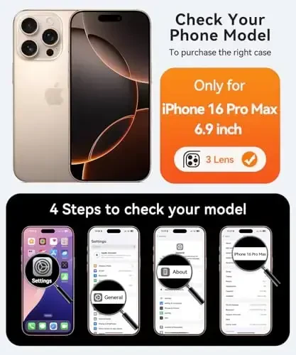 CANSHN iPhone 16 Pro Max uchun magnitli g‘ilof, [To‘liq kamera himoyasi] [Magsafe bilan mos] [Yarim shaffof mat] zarbga chidamli himoya telefon g‘ilofi 6.9 dyuym - Pushti - 2