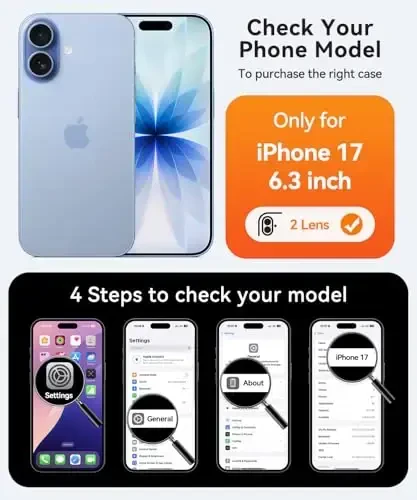 CANSHN Magnetic for iPhone 17 Case, Upgraded [Full Camera Protection] [Compatible with Magsafe] [Translucent Matte] Shockproof Protective Phone Case for iPhone 17 - Ultramarine - CANSHN (1)