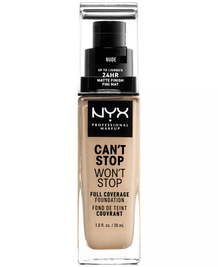 Can't Stop Won't Stop Full Coverage Foundation, 1-oz. 06.5 Nude (light/neutral undertone) - 1