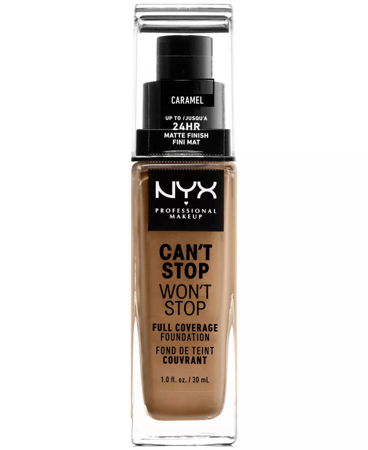 Can't Stop Won't Stop Full Coverage Foundation, 1-oz. 15 Caramel (caramel beige/olive undertone) - 1