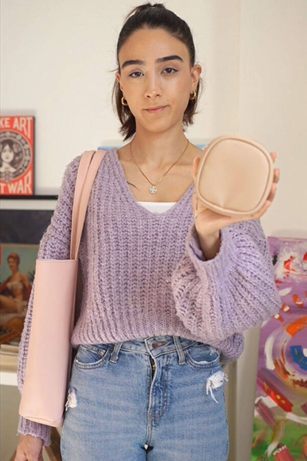 Çanta İçi Organizer Mini Makyaj Çantası -Mini Kozmetik Çantası-Pudra - 1