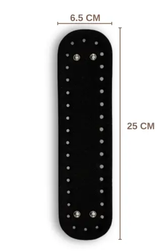 Çanta Tabanı Mini Suni Deri 6.5cmx25cm Canta Aksesuarı Ve Çanta Aksesuar Siyah - Siyah 