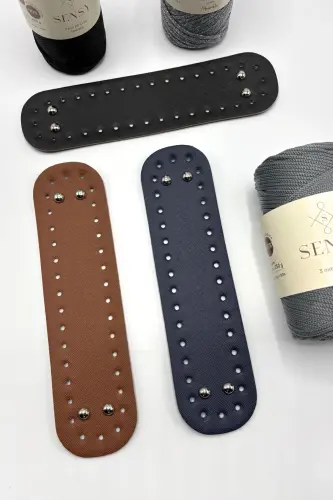 Çanta Tabanı Mini Suni Deri 6.5Cmx25Cm Kahverengi - Kahverengi - 4