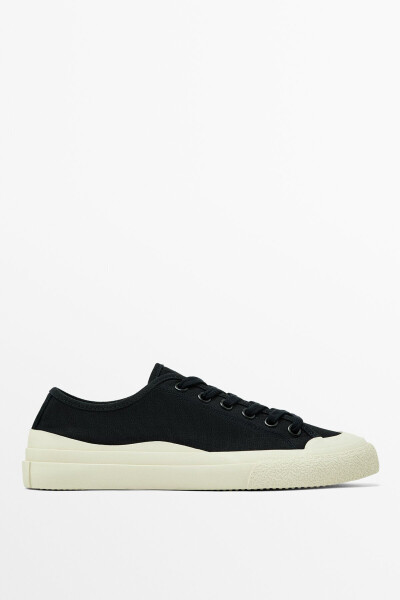 Canvas sneakers with rubber outsole - 1