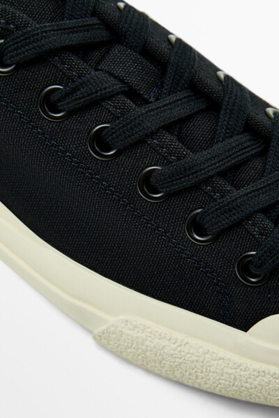 Canvas sneakers with rubber outsole - 5