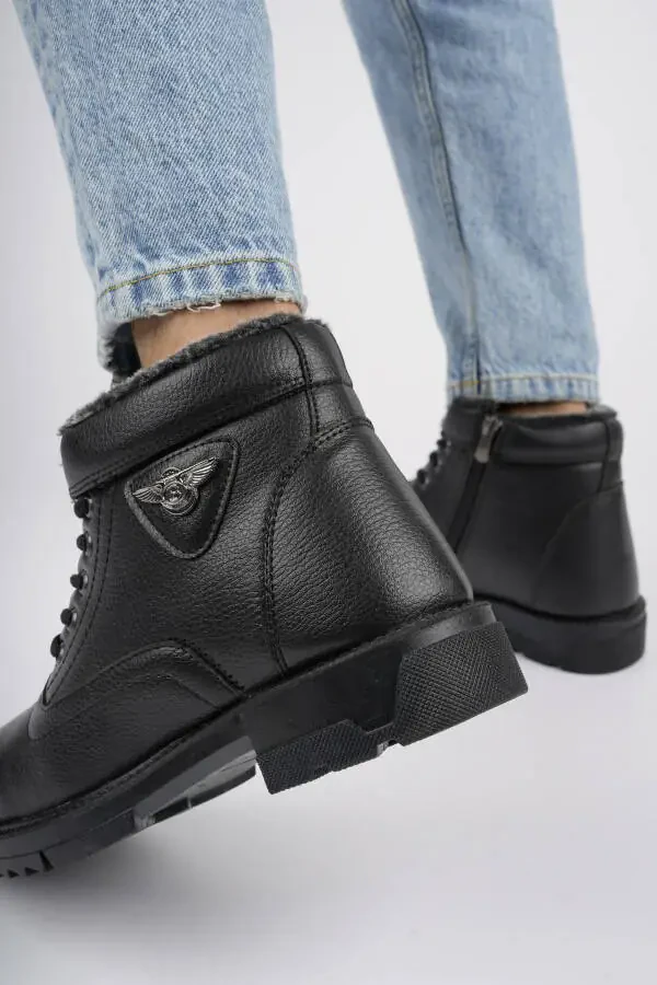 Canyon Guaranteed Lace-Up Zippered Fur-Lined Men's Winter Boots - 3