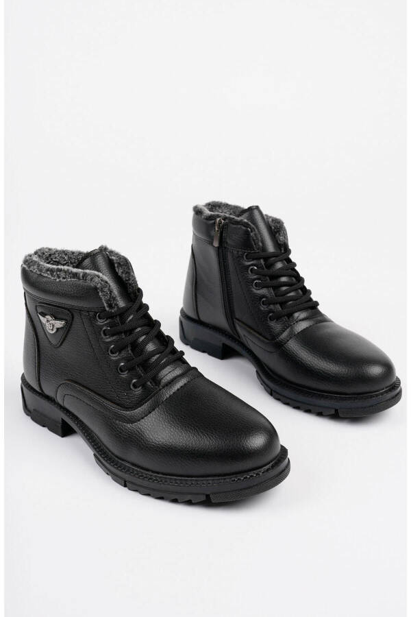 Canyon Guaranteed Lace-Up Zippered Fur-Lined Men's Winter Boots - 1
