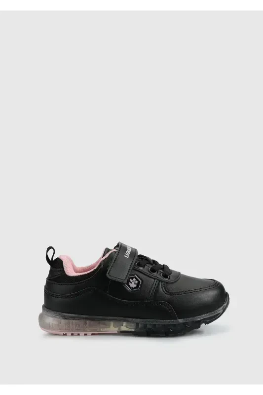 CAP 4PR Black Girls' Sports Shoes - LUMBERJACK