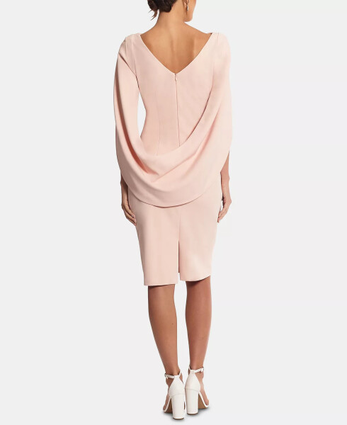 Caped Sheath Dress Blush Pink - 5