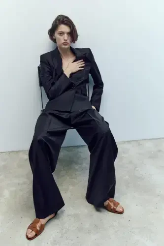 ЧАПРАЗ ДЮЗ ДЕРИ САНДАЛЕТ-Кахваренги - ZARA (1)