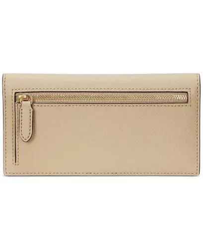 Crosshatch Leather Slim Snapped-Closure Wallet - LAUREN RALPH LAUREN (1)