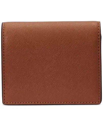 Crosshatch Leather Compact Wallet - Lauren Tan - LAUREN RALPH LAUREN (1)
