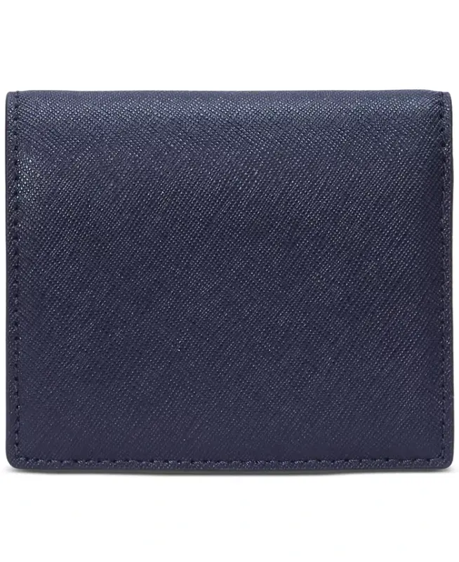 Crosshatch Leather Compact Wallet - 2