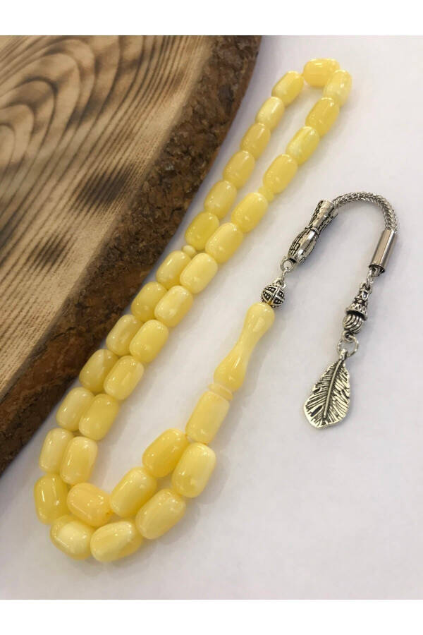 Capsule Cut Beirut Drop Amber Tasbih - 1